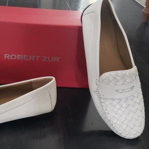 Robert Zur, Size 9, White Glove Women's loafers